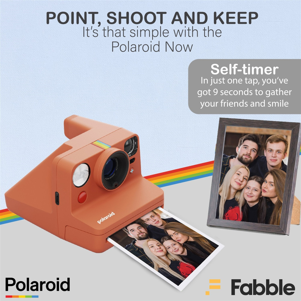 Polaroid Now+ Generation 3 I-Type Instant Film Camera (Black) Bundled with Accessories