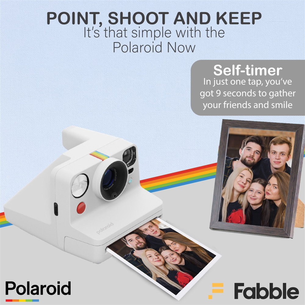 Polaroid Now+ Generation 3 I-Type Instant Film Camera (Black) Bundled with Accessories