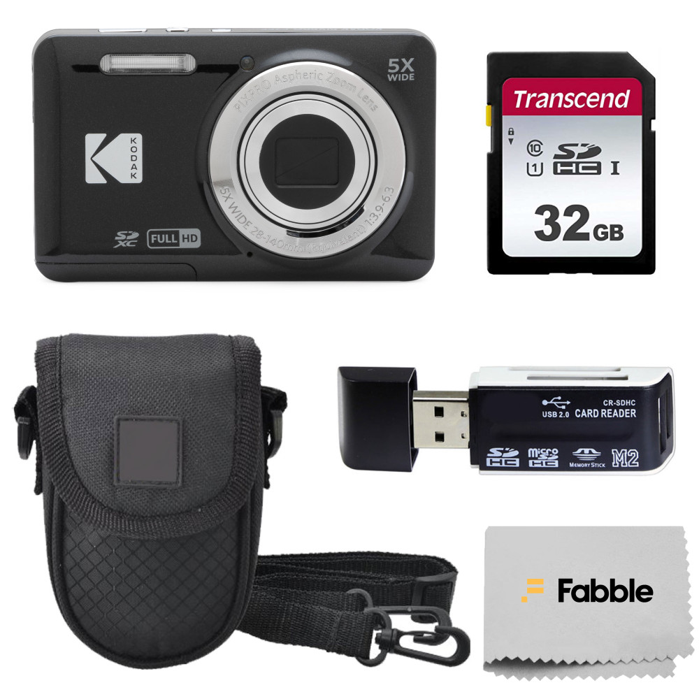Kodak PIXPRO FZ55 Digital Point & Shoot Camera Bundle with accessories