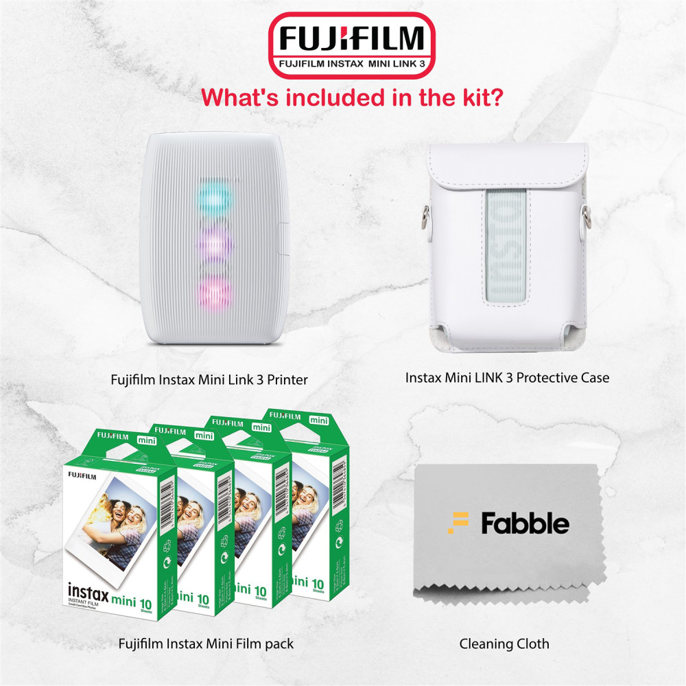 Fujifilm Instax Mini Link 3 Printer Bundle