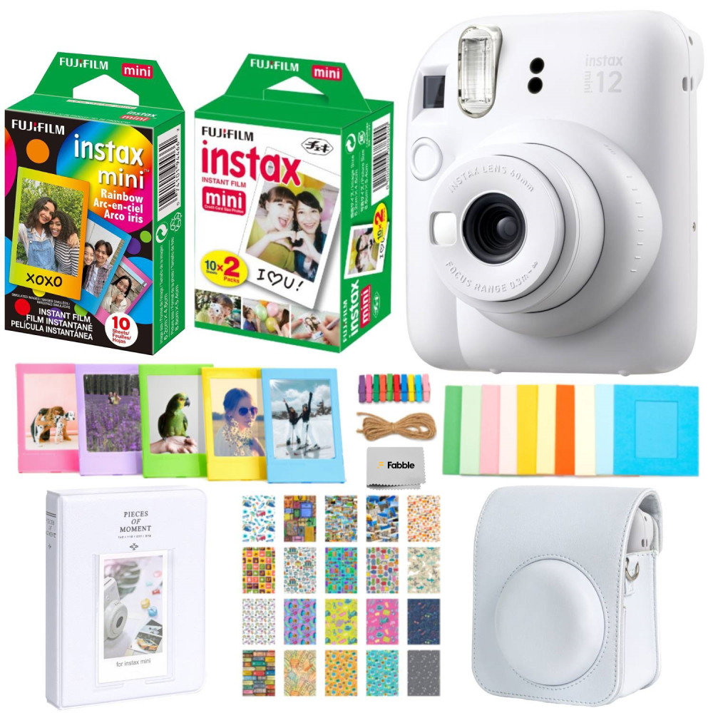 Fujifilm INSTAX MINI 12 Instant Film Camera Bundle with Accessories