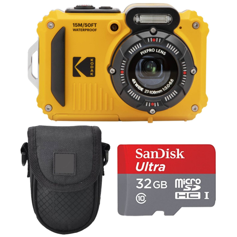 Kodak PIXPRO WPZ2 Rugged Waterproof Shockproof Digital Camera Bundle