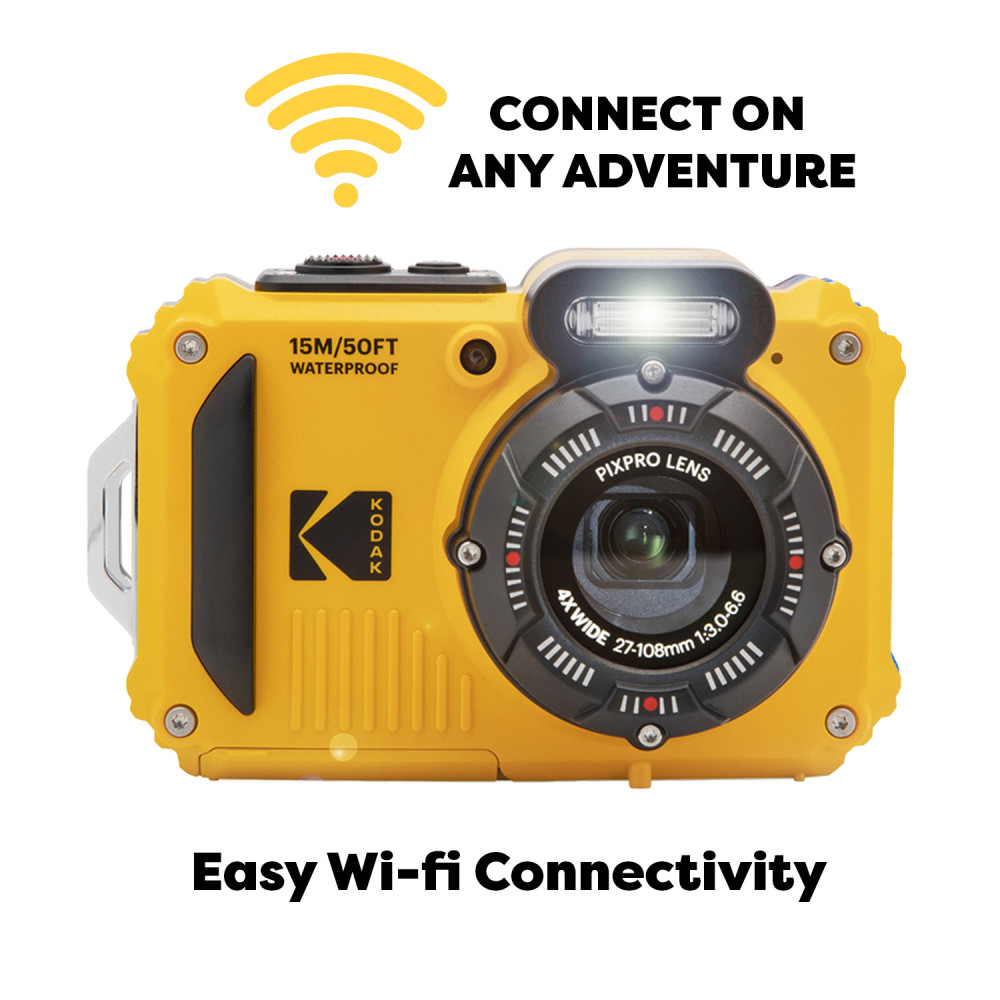 Kodak PIXPRO WPZ2 Waterproof Digital Camera Rugged 16MP Camera with 4x Optical Zoom, Wi-Fi