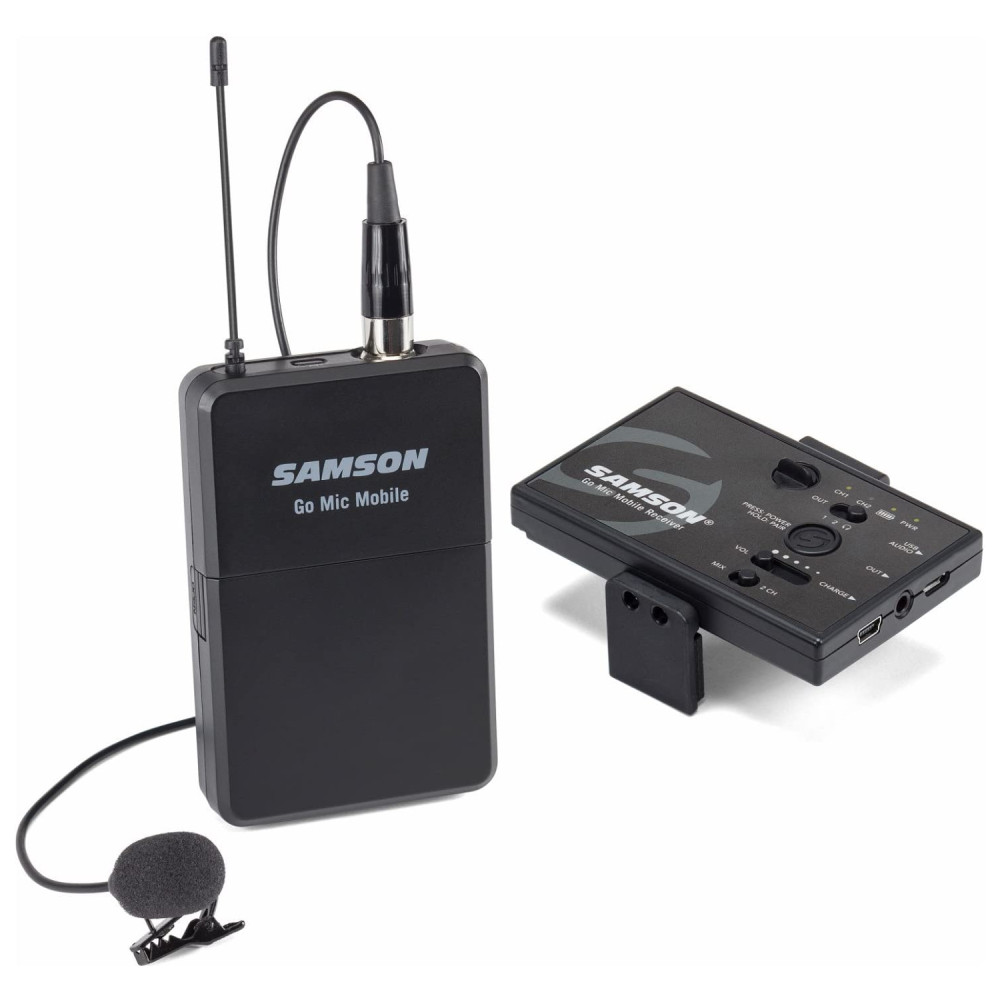 Samson Go Mic Mobile Wireless Lavalier Mic, Beltpack