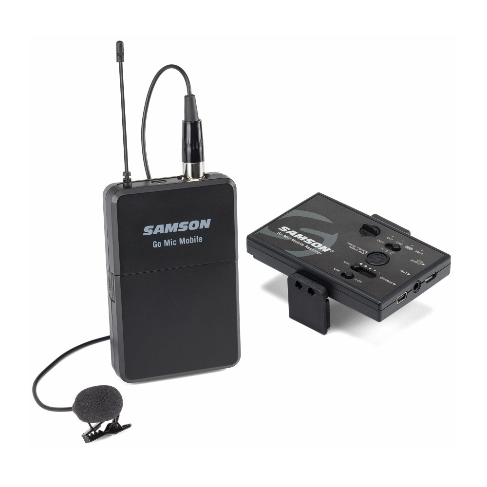 Samson Go Mic Mobile Wireless Lavalier Mic, Beltpack