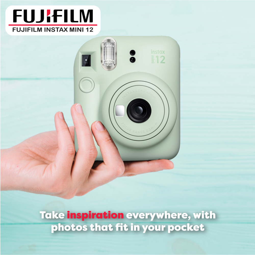 Fujifilm INSTAX MINI 12 Instant Film Camera Bundle with Camera Case