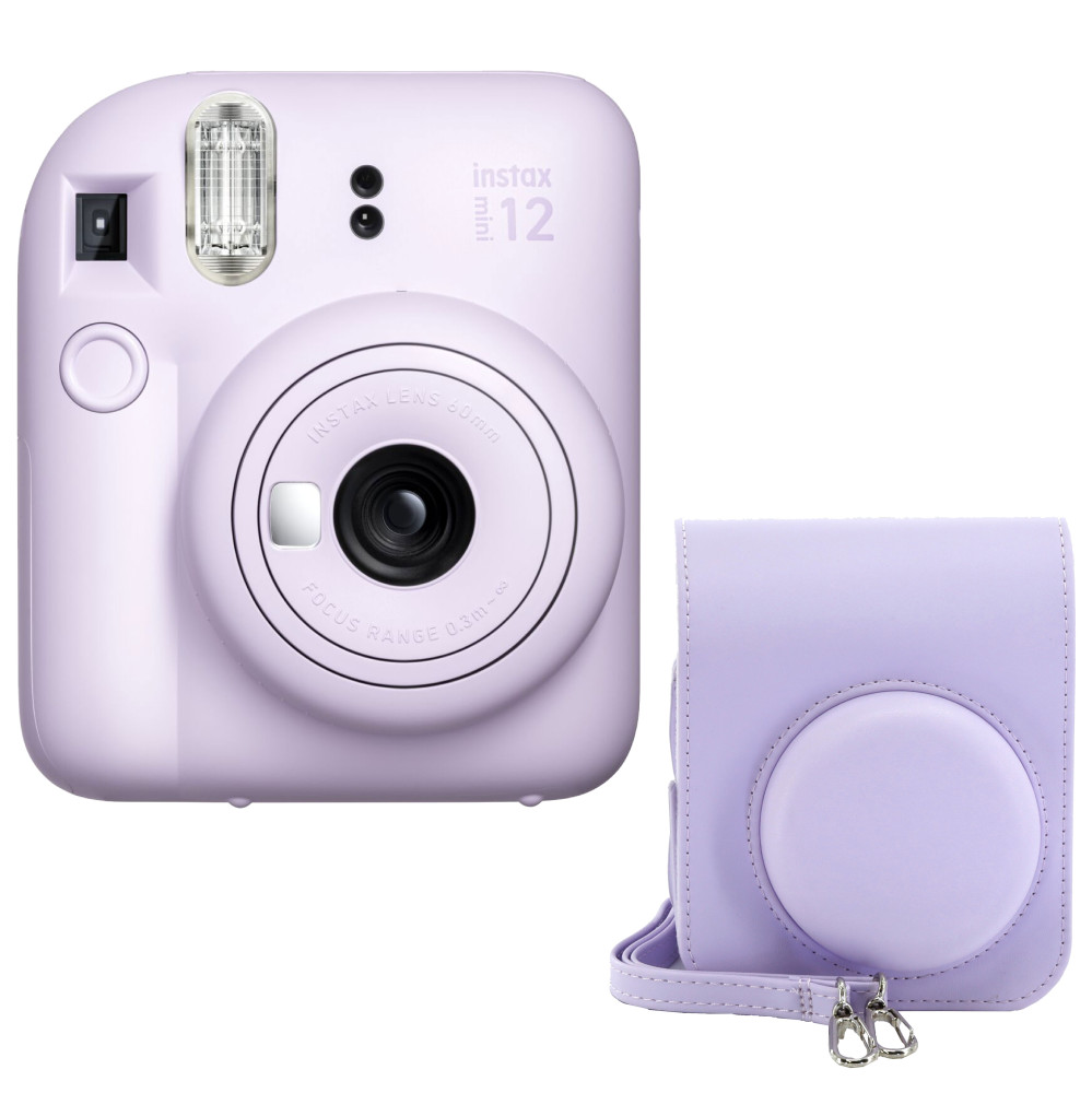 Fujifilm INSTAX MINI 12 Instant Film Camera Bundle with Camera Case