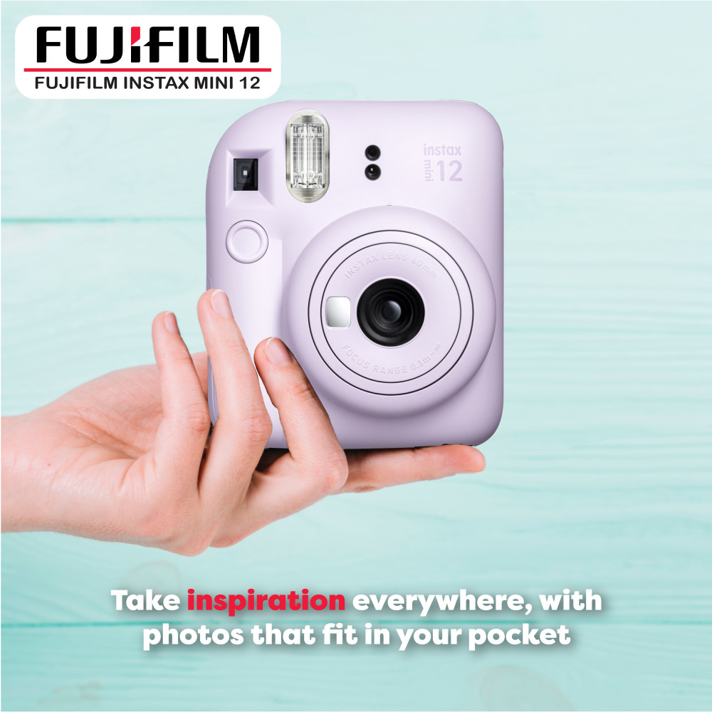 Fujifilm INSTAX MINI 12 Instant Film Camera Bundle with Camera Case