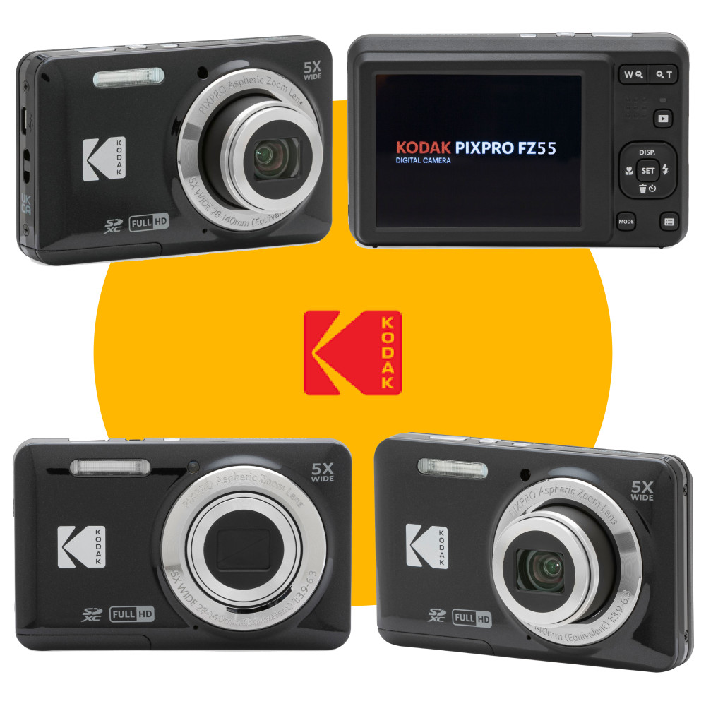 Kodak PIXPRO FZ55 Digital Point & Shoot Camera With Case