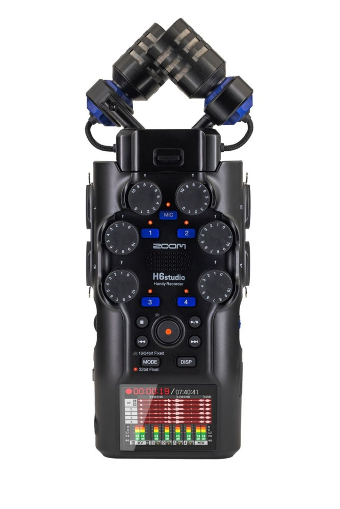 Zoom H6studio Handy Recorder 6-Track 32-Bit Float Flagship Recorder