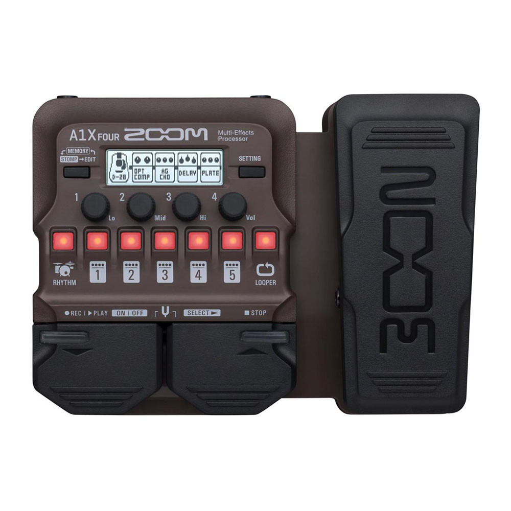 Zoom A1X FOUR Multi-Effects Pedal Multi-Effects Processor for Acoustic Instruments