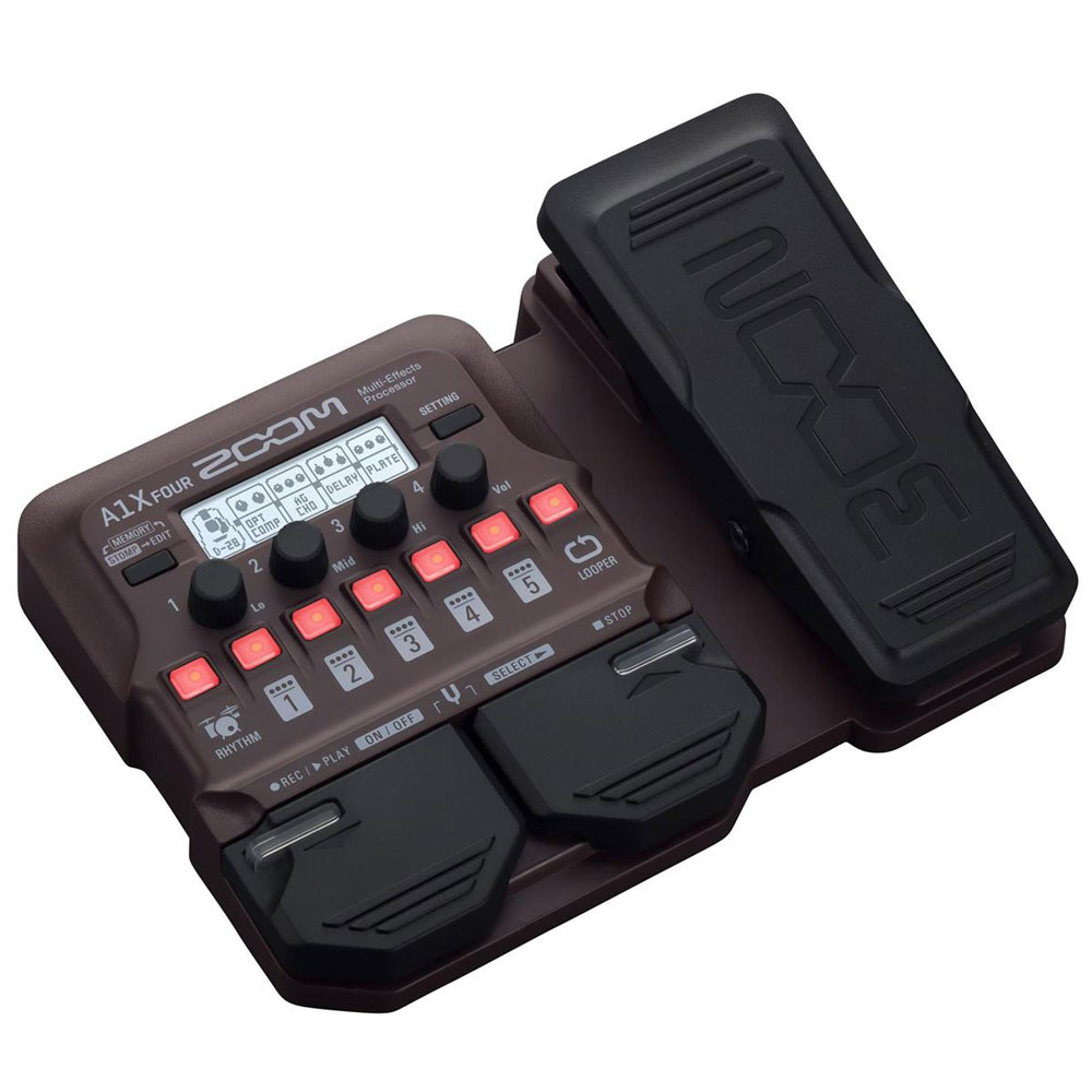 Zoom A1X FOUR Multi-Effects Pedal Multi-Effects Processor for Acoustic Instruments
