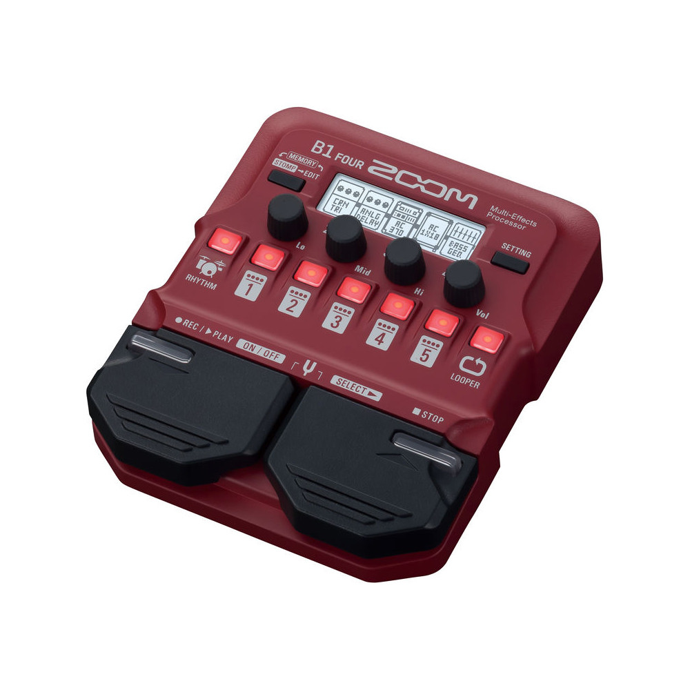 Zoom B1 FOUR Multi-Effects Pedal Compact Bass Guitar Multi-Effects Processor