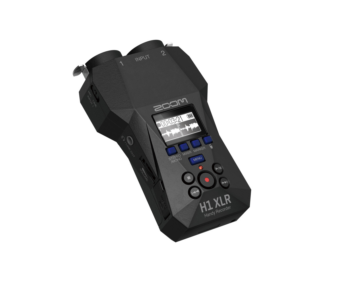 Zoom H1 XLR Handy Recorder 32-bit Float Recorder with Dual XLR Inputs