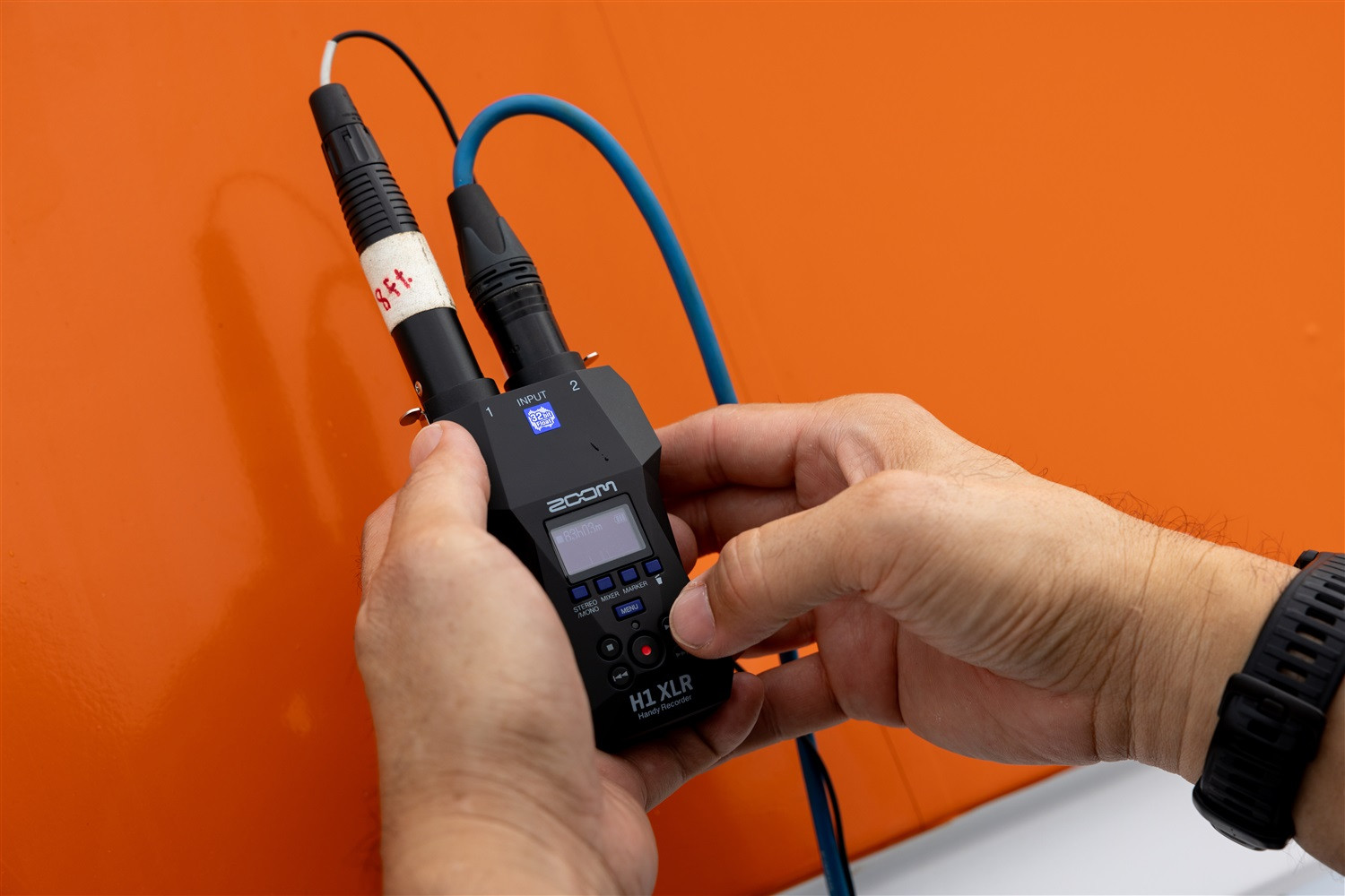 Zoom H1 XLR Handy Recorder 32-bit Float Recorder with Dual XLR Inputs