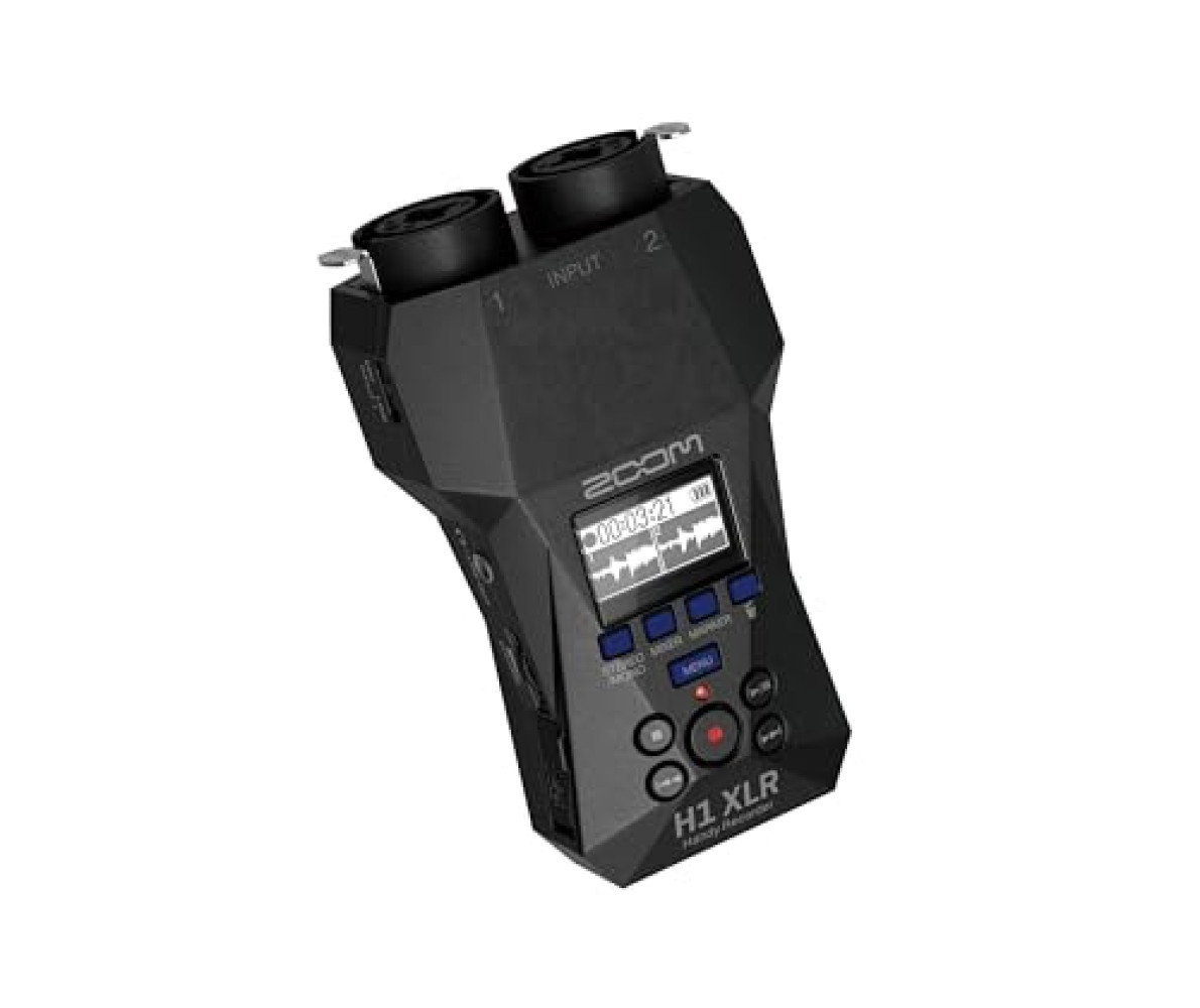 Zoom H1 XLR Handy Recorder 32-bit Float Recorder with Dual XLR Inputs