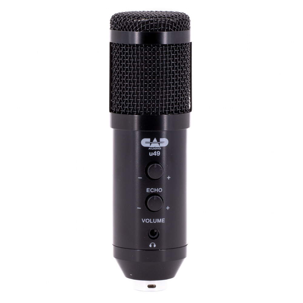 CAD Audio u49 USB Condenser Microphone with Headphone Jack & Gain Control