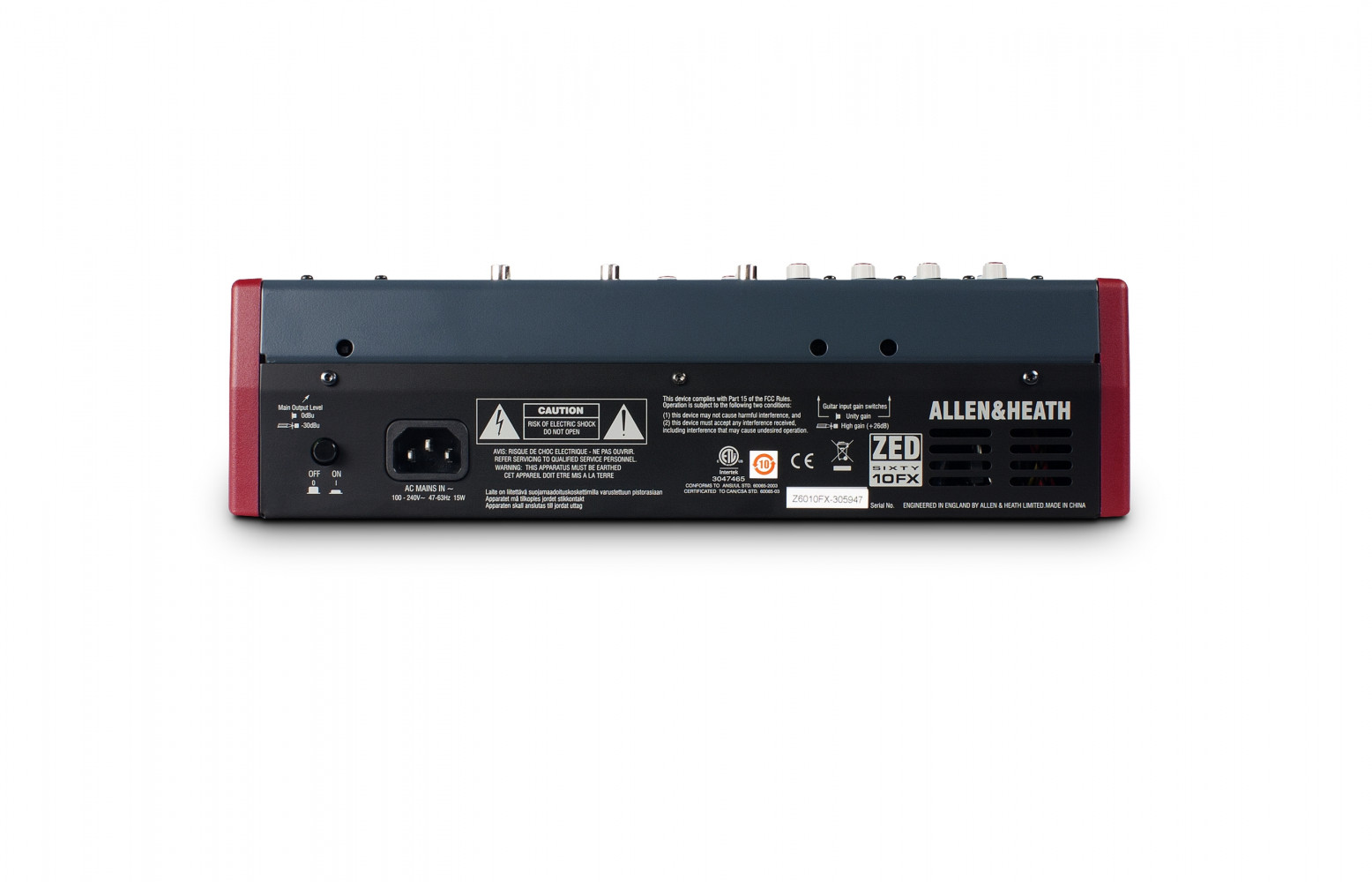 Allen & Heath ZED60-10FX 10-Channel USB Mixer with Effects