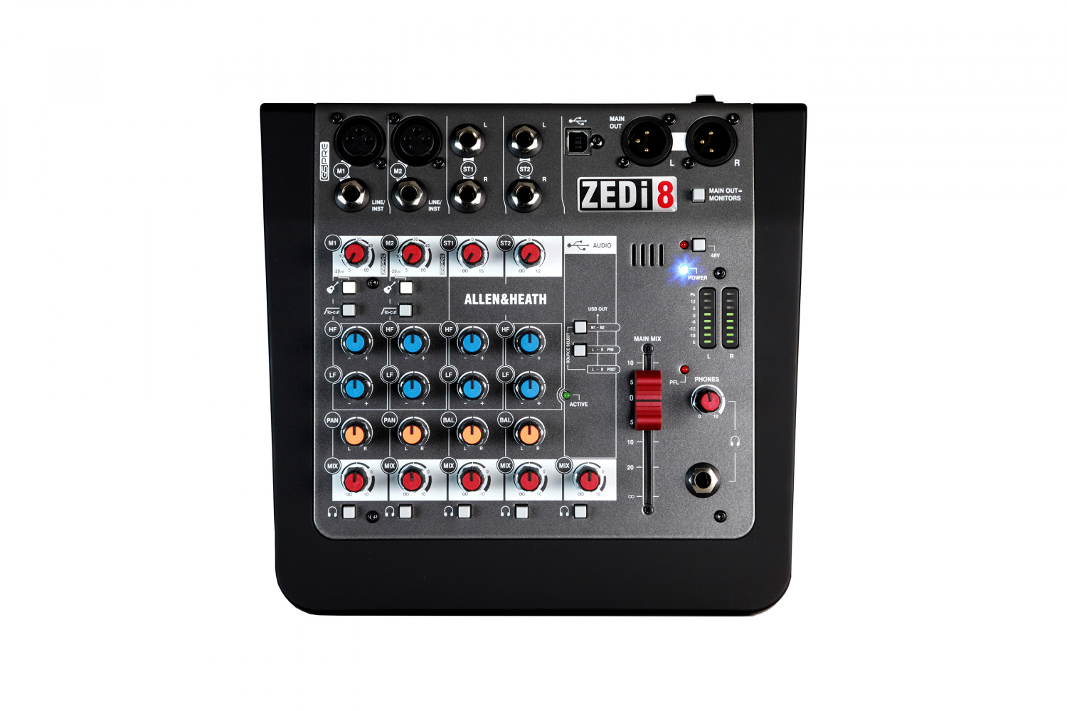 Allen & Heath ZEDi-8 8-Channel Analog USB Mixer