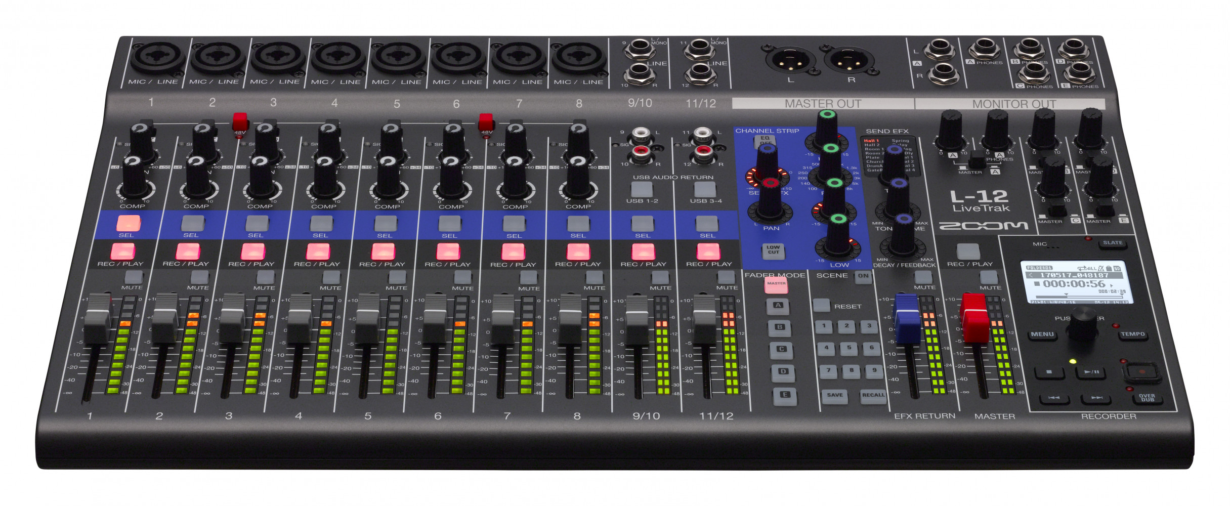 Zoom LiveTrak L-12 12-Channel Digital Mixer and Recorder