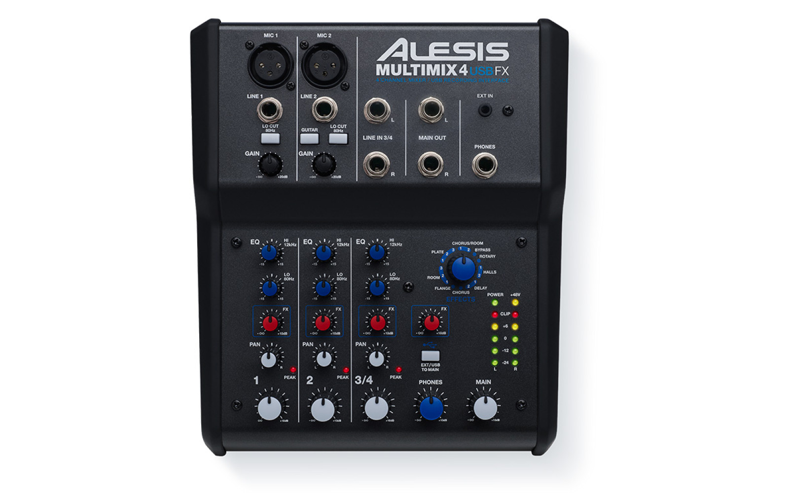 Alesis MultiMix 4 USB FX 4-Channel USB Mixer with Effects