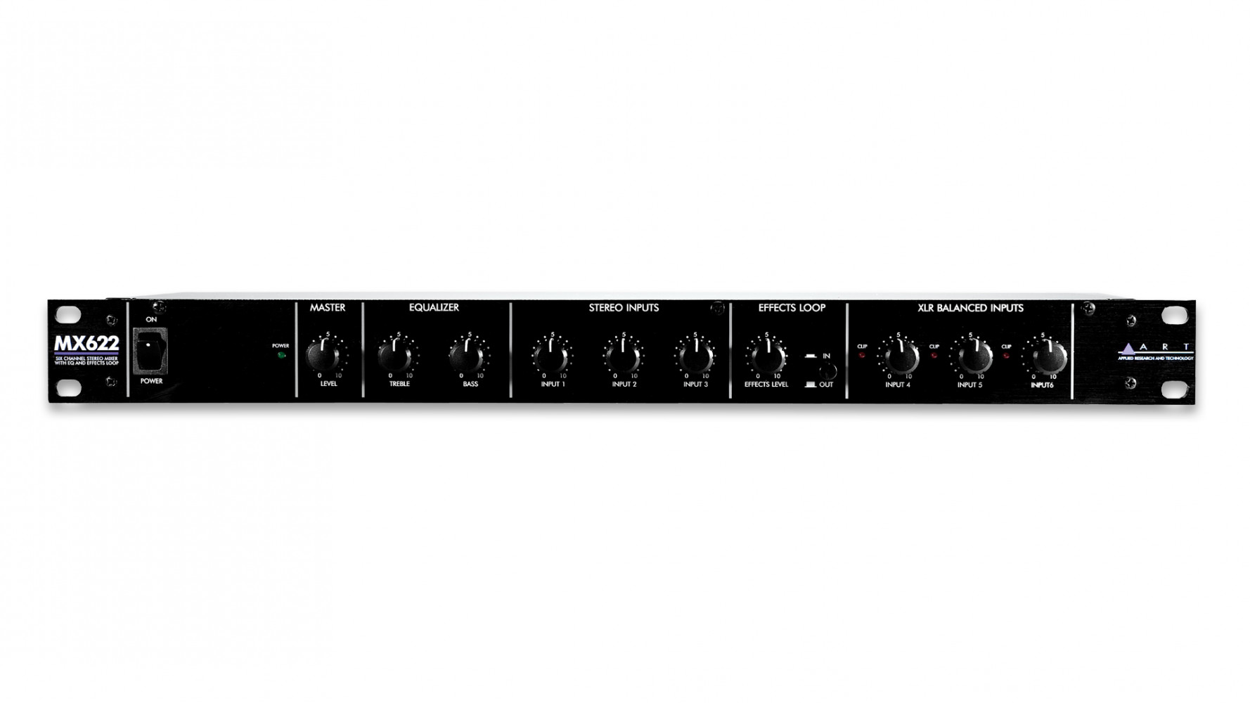 ART MX622 6-Channel Stereo Mixer with EQ/EFX Loop