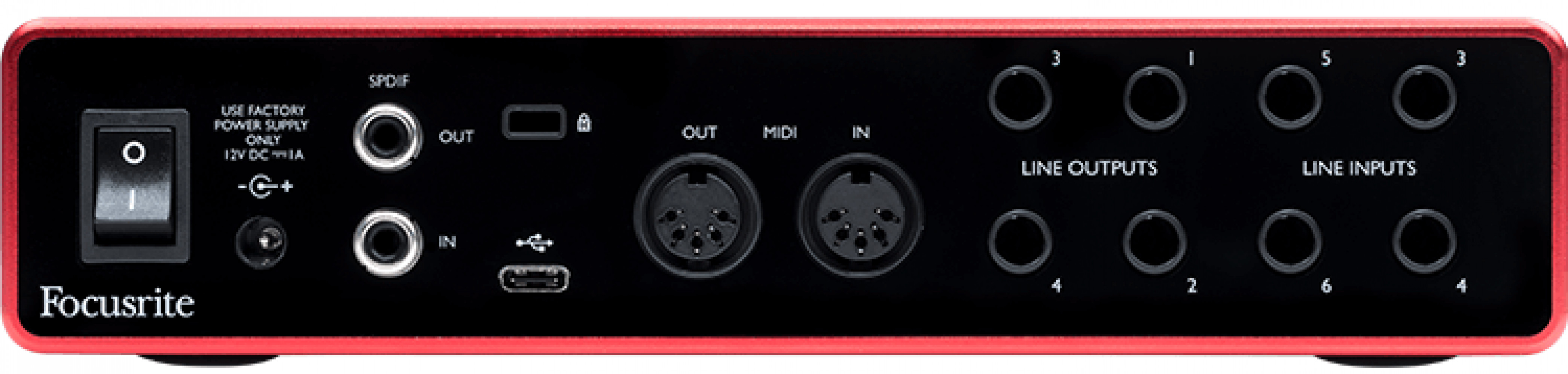 Focusrite Scarlett 8i6 USB Audio Interface with MIDI I/O