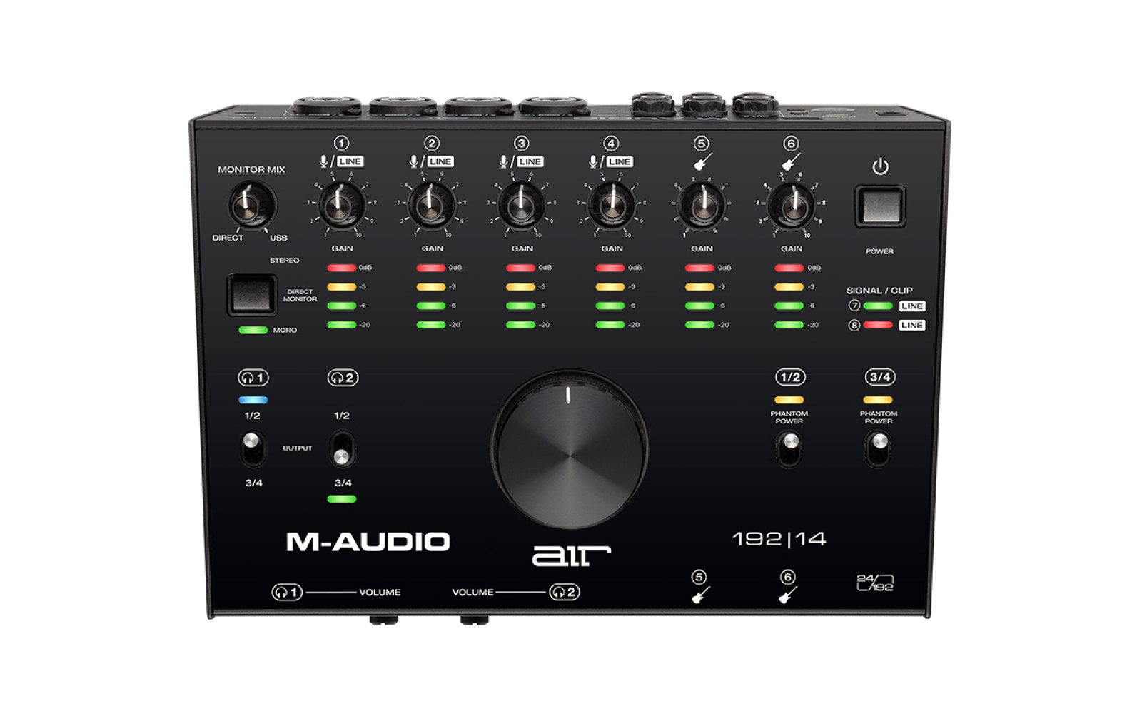 M-Audio AIR 192|14 USB Audio Interface with MIDI I/O