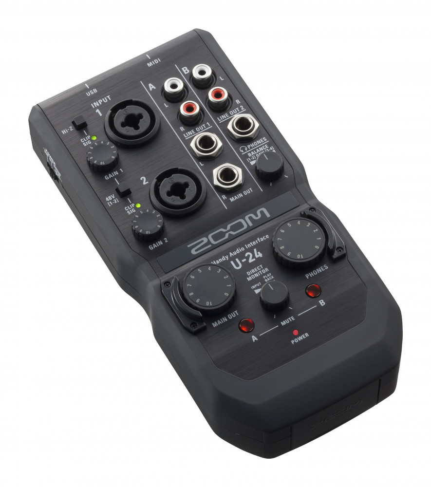 Zoom U-24 Handy Audio Interface with MIDI I/O