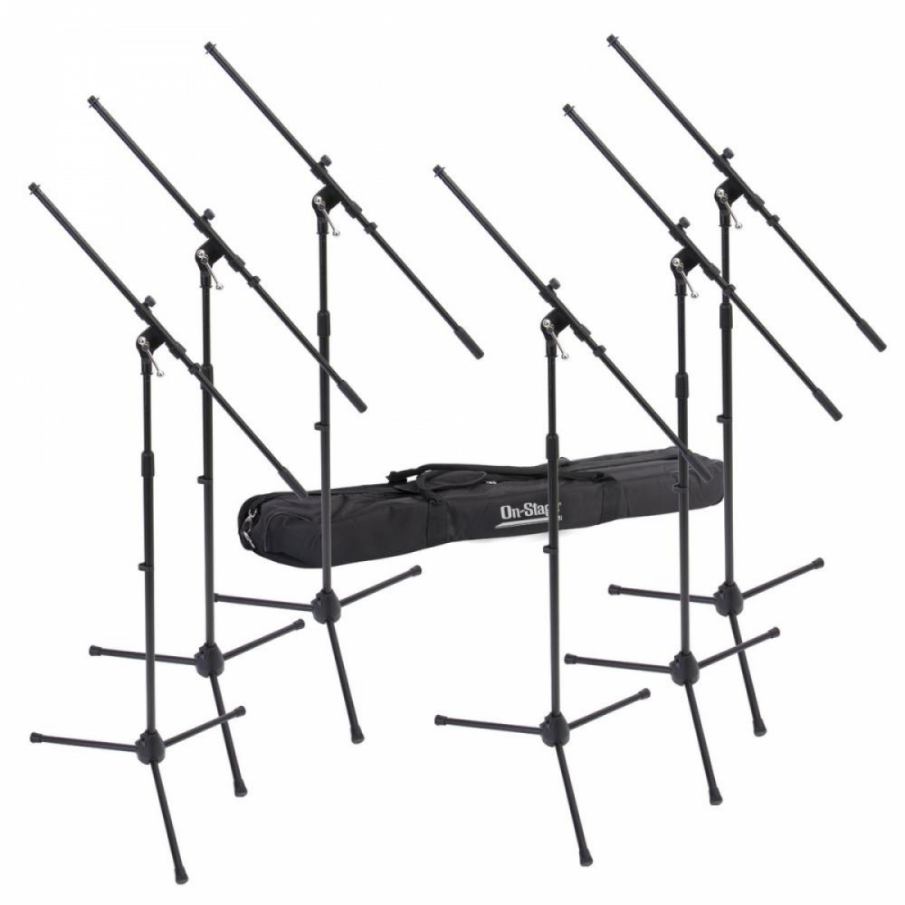 On-Stage MSP7706 Euro Boom Mic Stand 6-Pack