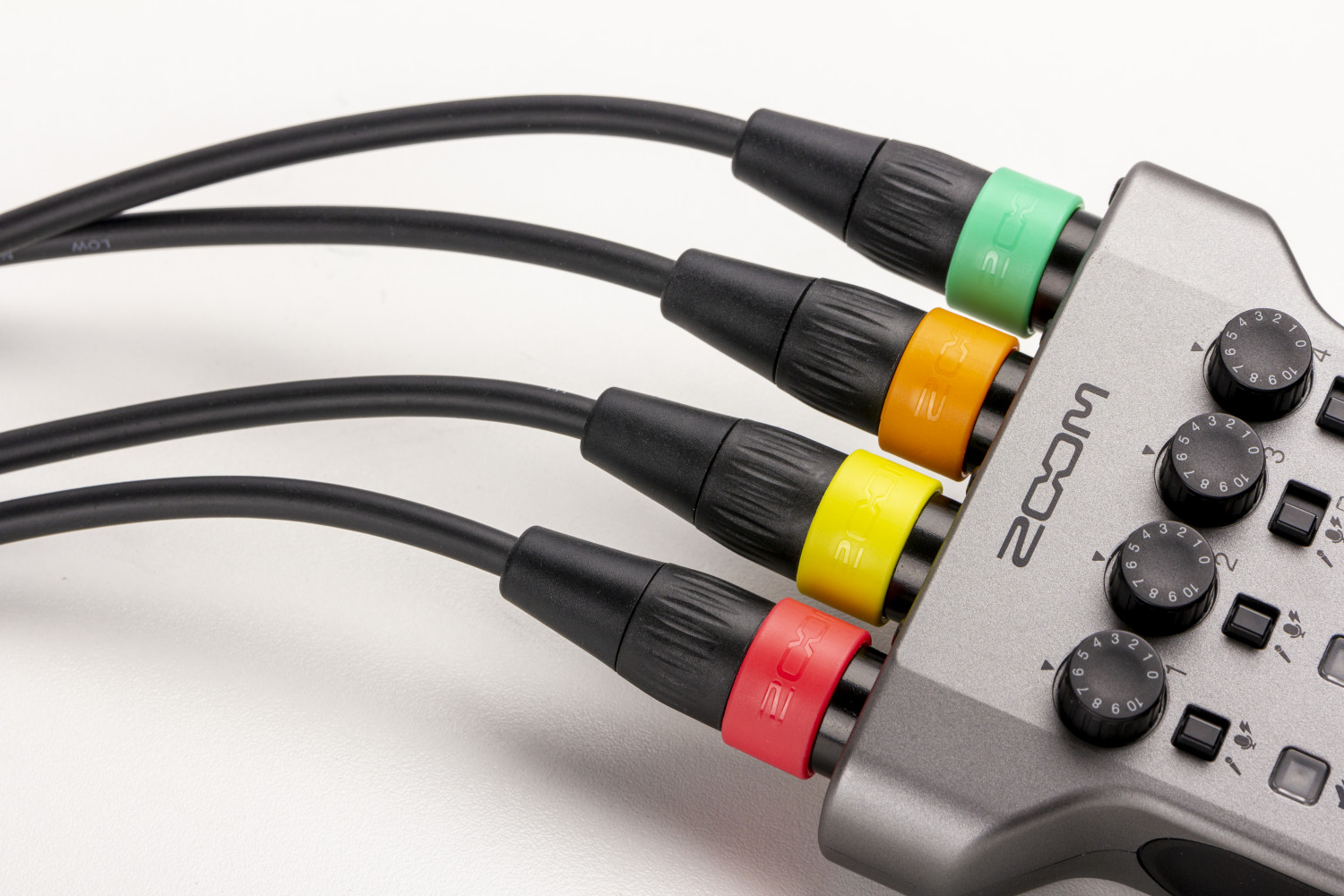 Zoom XLR-4c/CP XLR Mic Cables with Color Rings 4-Pack