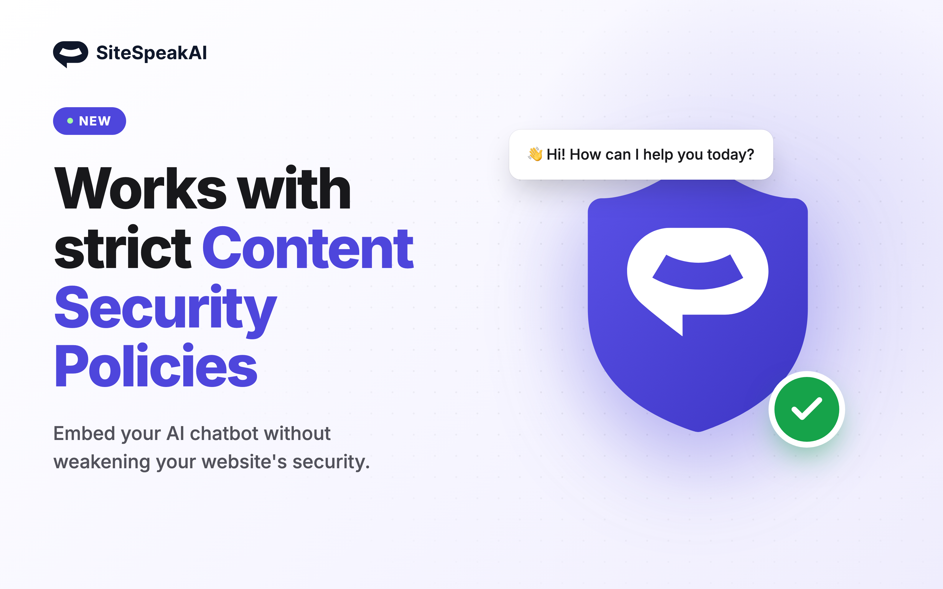 Content Security Policy (CSP) support for the chat widget
