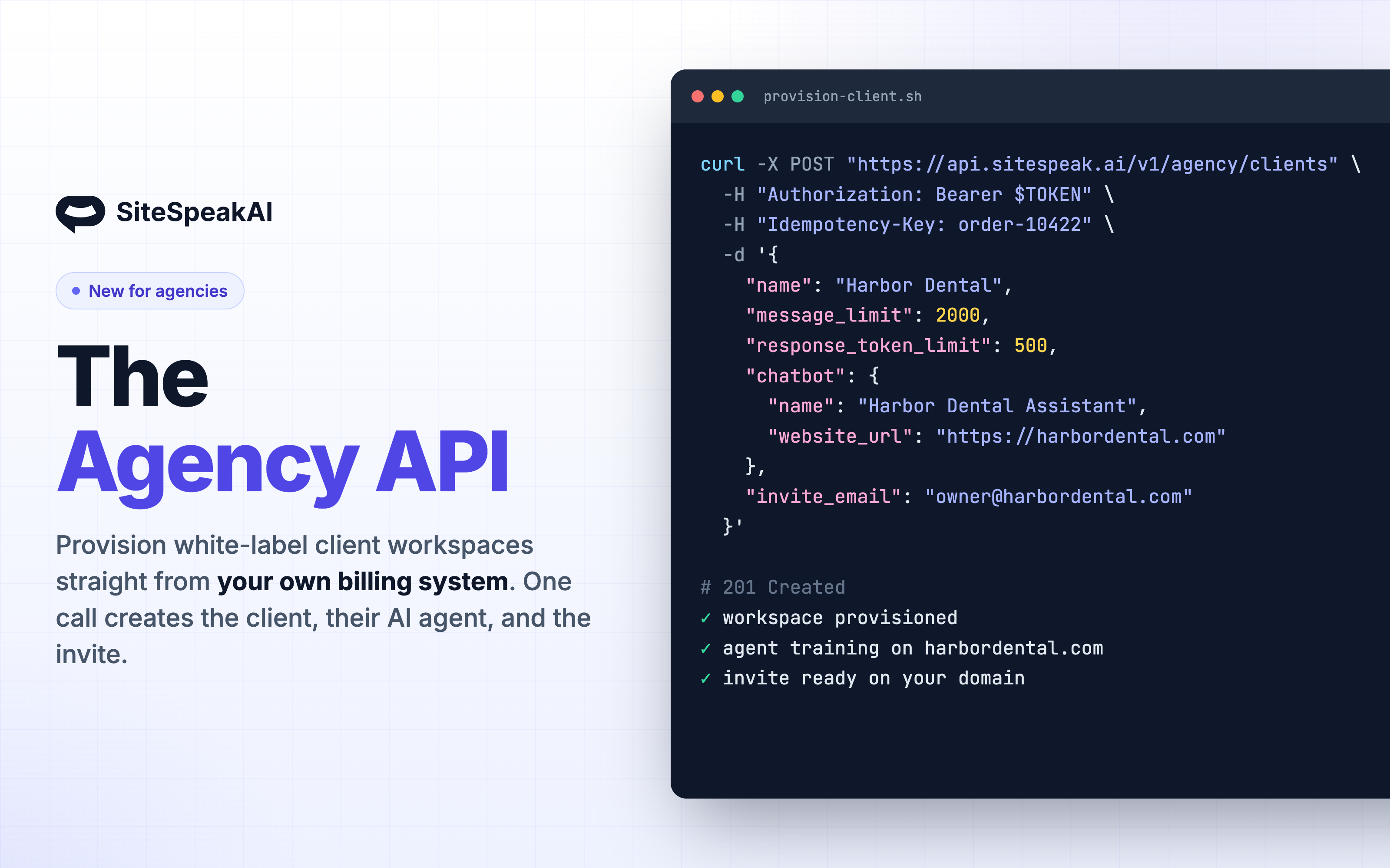 Agency API: run your chatbot service on autopilot