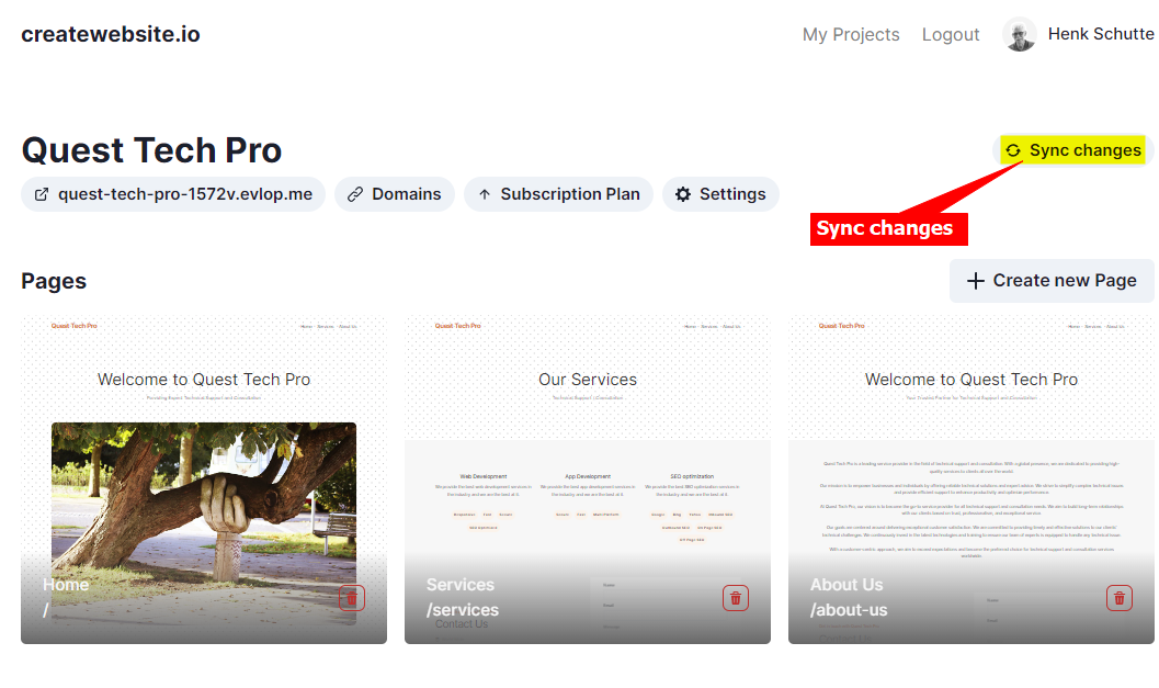 7 - createwebsite.io - Sync changes.png