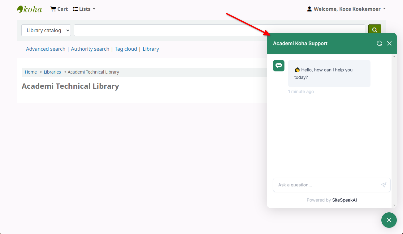7 - Koha library - Chatbot dialog.png