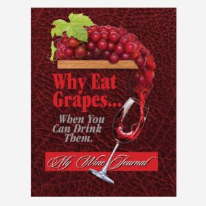 Wine Tasting Journal Faux Red Leather Cover
