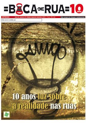 Jornal Boca de Rua celebra 10 anos