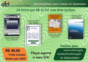 Espiritualidade para o tempo de quaresma: 4 livros por R$ 40