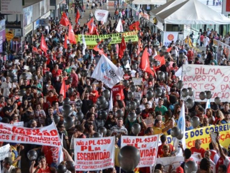 PL da Terceirização será votado em meio a protestos