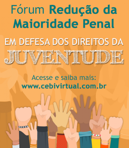 CEBI Virtual – Fórum sobre Redução da Maioridade Penal 1 CEBI Virtual – Fórum sobre Redução da Maioridade Penal