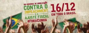 Movimentos sociais se mobilizam contra o golpe em todo o país no dia 16 de dezembro