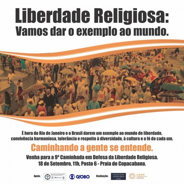RJ - 9ª Caminhada em Defesa da Liberdade Religiosa
