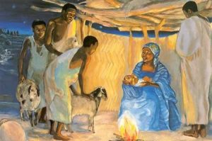 José acolhe Maria e Jesus (Mt 1