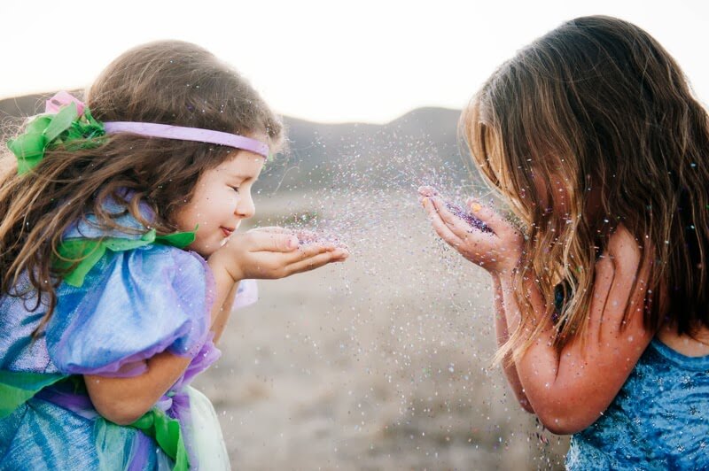 glitter daughter princess family photography kids session mission trails san diego photographer 11