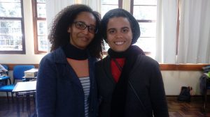 Caroline e Camila vieram da Bahia para participar da formação.