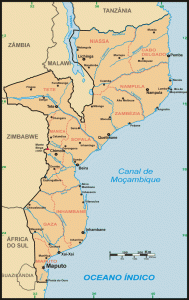 Moçambique mapa
