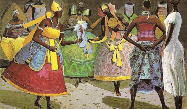 Candomble 1983 oleo sobre tela de carybe interna