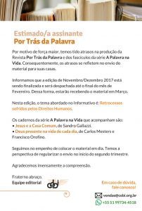 Aviso aos assinantes