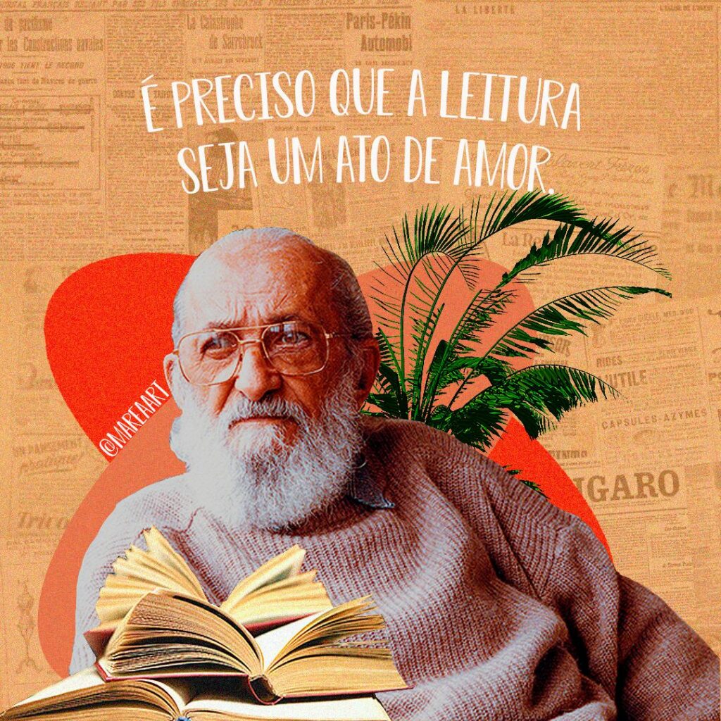 Colagem Digital Paulo Freire
