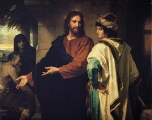 Jesus e o jovem rico por Heinrich Hofmann 1889